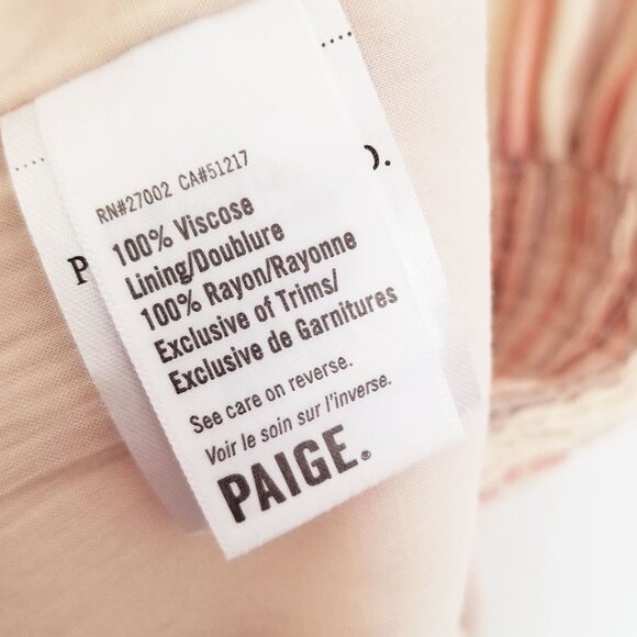 Paige Cristina Ruffle Smocked Tiered Minidress XL Ecru Neutral Boho Beach $199 - Picture 8 of 16